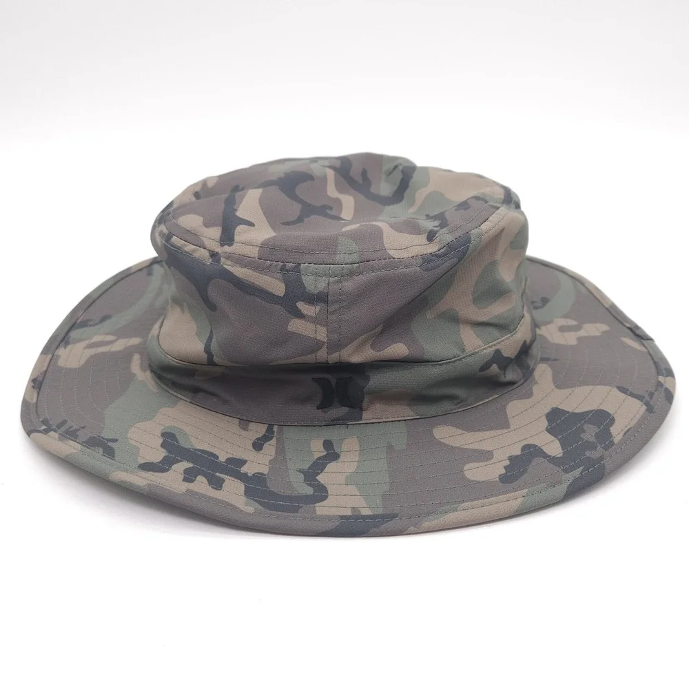 Hurley Back Country Boonie Hat Fishing Floatable Bucket Hat Camo Hiking One Size
